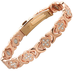 Groothandel trendy geometrische roségoud koperen bedelarmbanden met natuursteen, unisex, voor jubilea en andere gelegenheden - Product Image 6