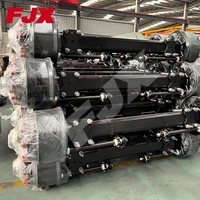 Essieu arrière de remorque de type allemand robuste JUXIN, prix direct usine, 12T 14T 16T 18T, frein à tambour, pour semi-remorque