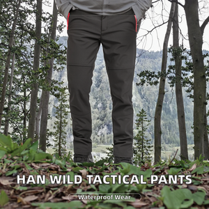 กางเกงขายาวผู้หญิง HAN WILD รุ่น Tactical Rip Stop ผ้าถักพิมพ์ลาย สำหรับฤดูใบไม้ร่วง มีซิป เหมาะสำหรับทำงาน เดินป่า และกิจกรรมกลางแจ้ง - Product Image 2
