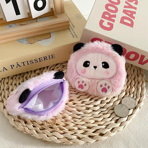 Factory-Direct <b>Cute</b> <b>Bear</b> Panda 3D DIY Plush Coin Purse Mini Girly Heart Storage Bag Keychain Pendant Popular Small Gift for Kids - Product Image 3