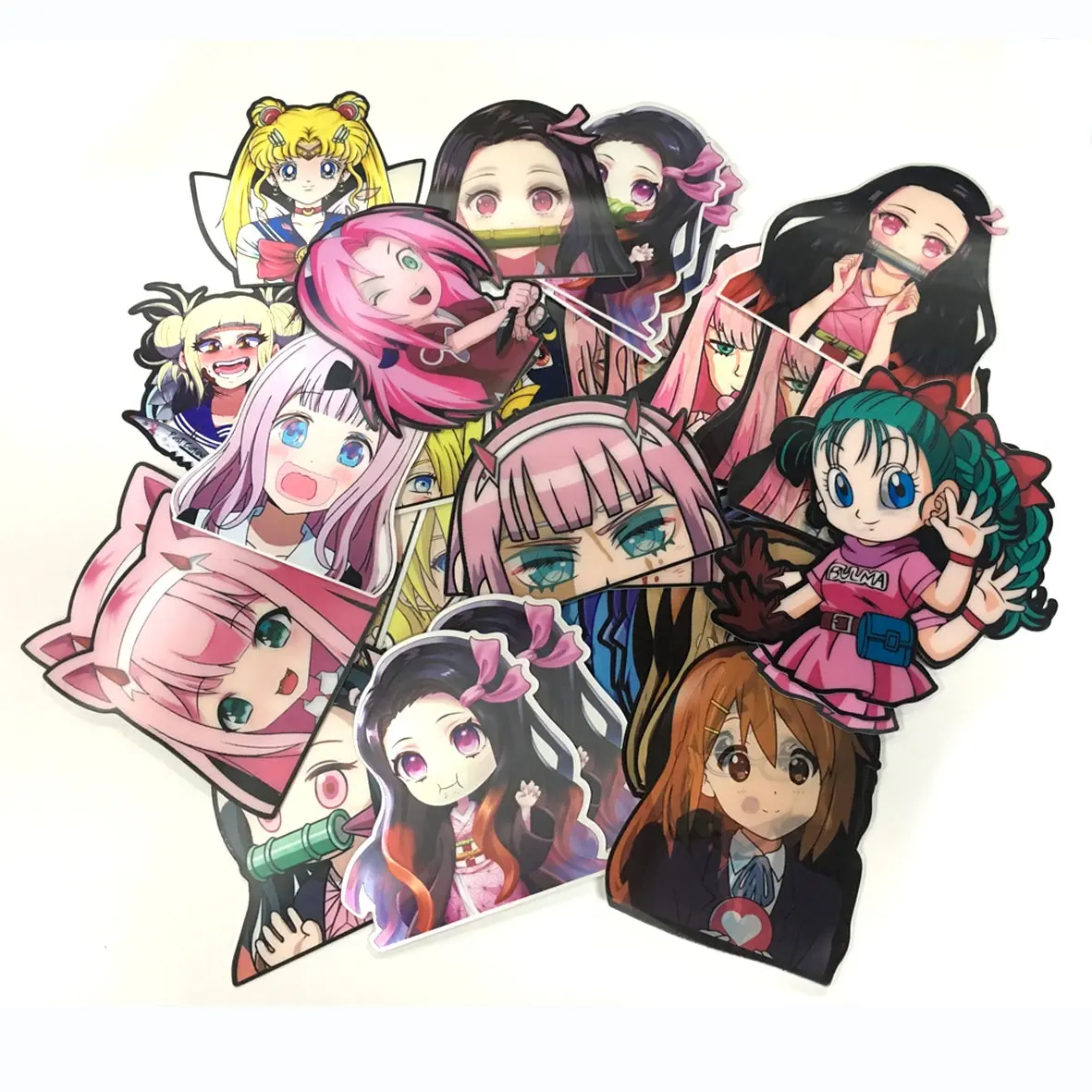 Outdoor Grade Bescherming Uv Weer Proof Custom Afdrukken Gestanst Speciale Vorm Lenticulaire Leuke Anime Sticker Voor Auto