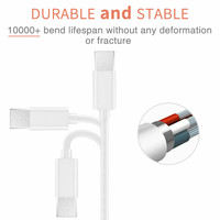 PD 20W 60W 100W Type c câble de charge rapide USB C à C câble de données pour appareil Android 1M 2M
