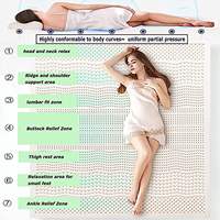 Vente en gros Prix sortie Thaïlande Caoutchouc naturel Latex 5cm Matelas anti-pression avec latex naturel Emballage sous vide dans une boîte