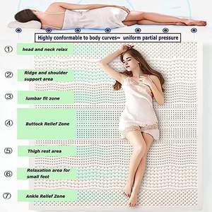 Giá bán buôn đệm cao su thiên nhiên Thái Lan 5cm giảm áp lực, đóng gói chân không trong hộp - Product Image 2