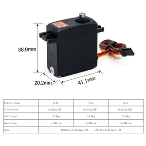Actuador de Núcleo de Alto Voltaje GDW DS620MG 22kg.cm 180. PWM para Sistemas de Control de Movimiento - Product Image 5