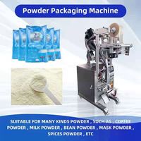Machine de remplissage automatique pour poudre, appareil d'emballage en café, détergent, pour aliments, farine et riz, 3 ou 4 côtés, lot de ml