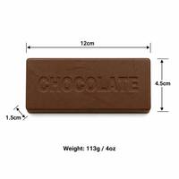 Jouet Squishy en Gros en Forme de Barre de Chocolat Réaliste, Jouet Anti-Stress à Remontée Lente, Fausse Alimentation à Presser pour le Bureau