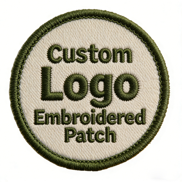Custom Durable Lead Free Water Resistant Eco-Friendly Fabric Iron-On Embroidered Patches Badges for Clothing Jackets Hats Jeans