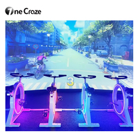 Nouveaux jeux sportifs 2024 Vélo d'exercice dynamique VR AR avec projecteur vidéo Jeu de projection interactif Simulateur de cyclisme