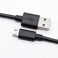 Câble micro USB mâle de haute qualité, 5 broches v8 1m/1M2m, câble de chargeur micro USB android