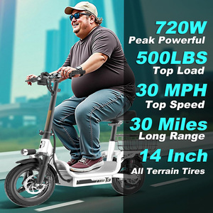 Çıkarılabilir Ön Sepetli Elektrikli Scooter, Golf Arabası veya Günlük Ulaşım İçin İdeal, 720W 500lbs Kapasiteli, 3 Hız Modlu - Product Image 3