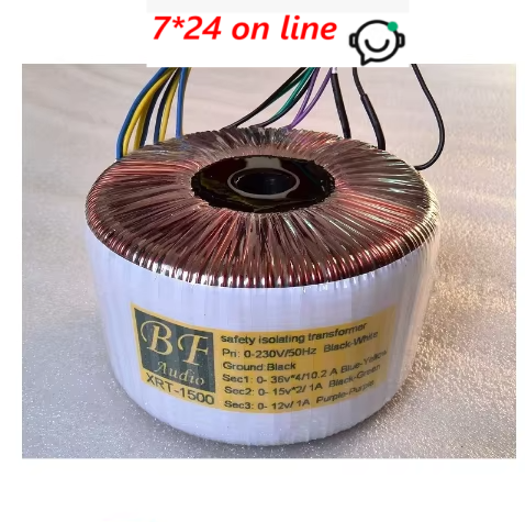 T-038 800W/1000W/1200W Nippon Steel Core Can Be Custom Toroidal Transformer Fever "O "Shape Transformer 220V 50Hz
