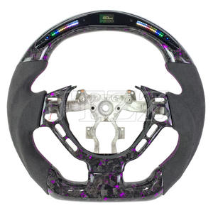 พวงมาลัยสปอร์ตสำหรับรถยนต์นิสสัน <span class=keywords><strong>GTR</strong></span> พวงมาลัยสปอร์ตหนังคาร์บอนไฟเบอร์จอแอลอีดีแสดงเป็นอุปกรณ์ตกแต่งภายในรถ Z34 370Z R35 - Product Image 1