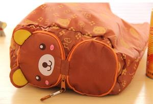 Sac fourre-tout pliable en tissu Oxford écologique, motif animal de dessin animé, personnalisable, avec poignées en corde, mignon et élégant, fabriqué au Vietnam - Product Image 3