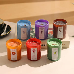 Vela Aromática de Cera de Soya de Larga Duración Hecha a Mano con Logotipo Personalizado LANJO, Caja de Regalo para Decoración Navideña del Hogar - Product Image 1