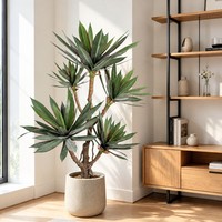 Pohon Agave Palsu Simulasi Tinggi 150cm, Alas Berat, Dekorasi Sudut Ruang Tamu, Tanaman Buatan
