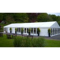Tente de réception de luxe en alliage d'aluminium pour mariages en plein air, capacité 200-800 personnes