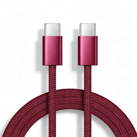 Câble de données à charge rapide 60W pour iPhone 18, câble de données portable tressé à double tête type C