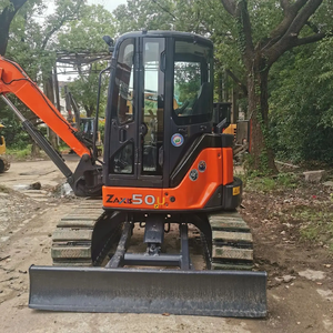 Miniexcavadora japonesa usada de alta calidad Hitachi ZX50 Zaxis 50 excavadora pequeña de 5 toneladas con motor central - Product Image 2