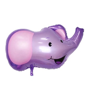 Nouvelle arrivée 53*48CM tête D'<span class=keywords><strong>hippopotame</strong></span> de papier d'aluminium de forme de ballon pour la décoration de fête ballon d'hélium - Product Image 6