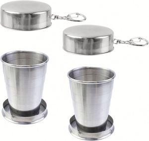 Vaso Plegable de Acero Inoxidable para Agua y Vino, Vaso Plegable Tipo Shot, en Oferta - Product Image 4
