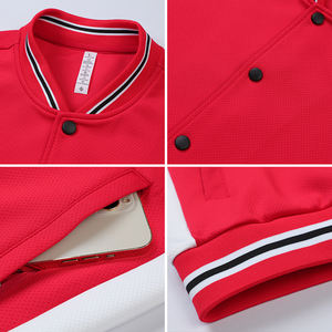 Unisex al aire libre transpirable otoño moda chaqueta al por mayor chaquetas Casual cremallera completa Color bloque estampado Chaquetas deportivas - Product Image 6