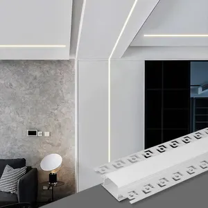 Modern Linear Corner Aluminum Industri Recessed Led Strip Light Ceiling Aluminum Profile