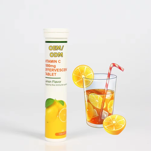 Comprimés effervescents de vitamine C à marque privée OEM, multivitamines - Complément alimentaire, immunité, vitamine C biologique à l'<span class=keywords><strong>orange</strong></span> - Product Image 3