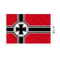 Drapeau personnalisé Croix de Fer historique 3x5 pieds en polyester, vente en gros d'usine, bannière vintage pour événements nationaux