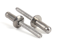 Rivetti Ciechi a Testa Bombata All'ingrosso per Fabbriche, Scatola da 3.2x12.7mm, Rivetti Ciechi a Punta Aperta in Acciaio Inossidabile 304, 1/8 X 1/2, Scatola DIN7337