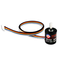 Miniature 360 °   Encodeur rotatif simple et multi-tours 15 mm 21 bits magnétique RS485 Mesure de vitesse Capteur d'angle de rotation