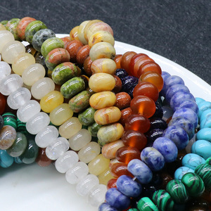 Grosir 5*8mm kristal alami mata harimau manik-manik Abacus bulat datar batu permata menyembuhkan manik-manik untuk gelang pembuatan perhiasan kalung - Product Image 5