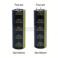 Usine directe 100V 15000uF aluminium électrolytique amplificateur Audio filtre condensateur 35x100 2/4 broches 100V15000UF capacités