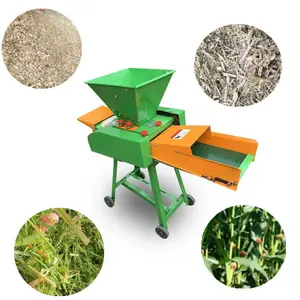 commercial chaff cutter pulveriser chicken feed processing machine green grass hay chopper Inexpensive high quality straw shred