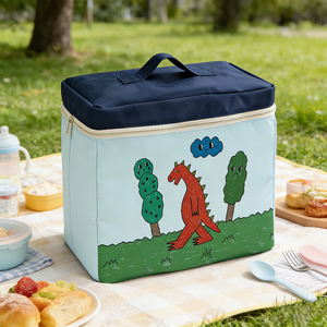 Cesta Organizadora de Juguetes para Niños, Cubo de Almacenamiento Plegable, Contenedor de Dibujos Animados de Animales y Dinosaurios, Portátil, de Gran Capacidad, con Tapa y Asa, para Sala de Juegos - Product Image 3