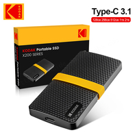 Disco Duro Externo Portátil KODAK SSD de 1 TB, X200 USB3.1 Tipo-C, Almacenamiento Móvil Mini SSD de 256 GB, 512 GB, 1 TB, 2 TB para PC, Portátiles y PS4