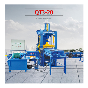 Máquina de Fabricación de Bloques de Hormigón de Color HF Qt3-20, Máquina de Moldeo de <span class=keywords><strong>Cemento</strong></span> para Material de Construcción de Ladrillos y Bloques Huecos - Product Image 1