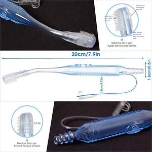 Irrigador bucal desechable médico Cepillo <span class=keywords><strong>de</strong></span> dientes <span class=keywords><strong>de</strong></span> silicona <span class=keywords><strong>de</strong></span> presión negativa dental fácil <span class=keywords><strong>de</strong></span> usar para <span class=keywords><strong>gel</strong></span> <span class=keywords><strong>de</strong></span> cuidado bucal y forma <span class=keywords><strong>de</strong></span> tubo - Product Image 5