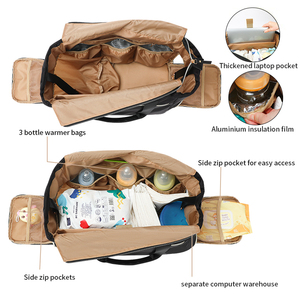 <span class=keywords><strong>Sac</strong></span> <span class=keywords><strong>à</strong></span> couches multifonctionnel étanche pour nouveau-né <span class=keywords><strong>Mini</strong></span> fourre-tout <span class=keywords><strong>sac</strong></span> de voyage de maternité poches isolées Design élégant pour femme - Product Image 2