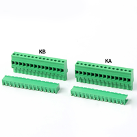 2EDGKA 2EDGKB 5,08 MM Paso Bloque de terminales enchufable Tornillo Conectar Cableado horizontal Conector de terminal enchufable verde