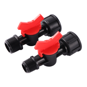 Microirrigación, Conector de Tubería de Agua con Válvula Mini de Riego por Goteo, Rosca Hembra y Macho de 1/2 y 3/4 Pulgadas, Válvula de Riego con Espiga - Product Image 4