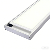 Cadre de conversion pour montage en surface pour panneau lumineux LED - Kit d'installation facile au plafond