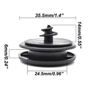 Clip de fixation pour tapis de sol de voiture T38 noir, 8 pièces par paquet, pour Golf 6, Magotan, Passat, Tiguan, Touran, tapis antidérapant avec clips - Product Image 1
