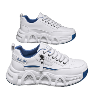 Men's <b>Shoes</b> 2025 Autumn New Fashion Mesh Upper Thick-Soled Running <b>Shoes</b> Daily Youth Outdoor <b>Height</b> <b>Increasing</b> Solid Color - Product Image 1