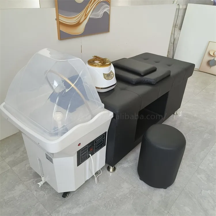 Kisen Hot Sale Draagbare Schoonheidssalon Haarwas Pipeloos Geen Sanitair Shampoo Stoel Bed Watertank Voor Kapperszaak Salon Gebruik