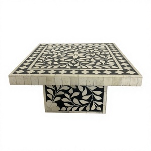 Premium Grade 3-Piece Square Full Geometric Style <b>Mini</b> Anti-Slip Base Eco-Friendly Dishwasher Oven Safe Bone Inlay BS Cake Stand - Product Image 6