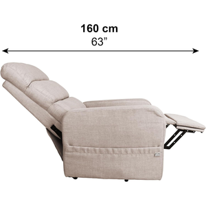 Sillón Reclinable Eléctrico, Sillón Reclinable Ortopédico, Sillón Elevador Beige PEPE P40028 - Product Image 2
