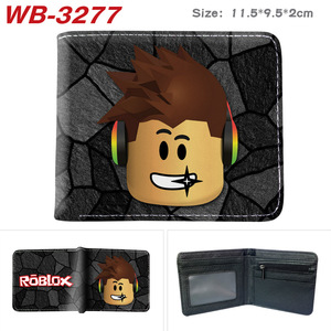 Cartera Roblox de Material PU, 11.5x9.5x2cm, Diseño de Dibujos Animados Impresos, Cierre Plegable, Unisex, a la Moda - Product Image 5