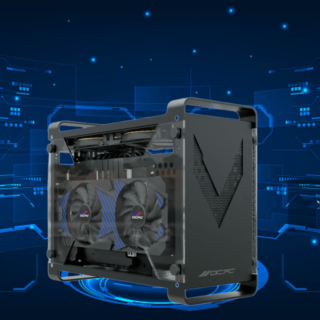 2023 New Tempered Glass Gaming Computer Case Mini ITX Case PC Gamer Computer Case