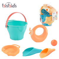 Jouets d'été, ensemble de jouets de plage en plastique souple, seau pliable, pelle, drague à sable, jouets de bain, jouets d'eau pour enfants unisexes